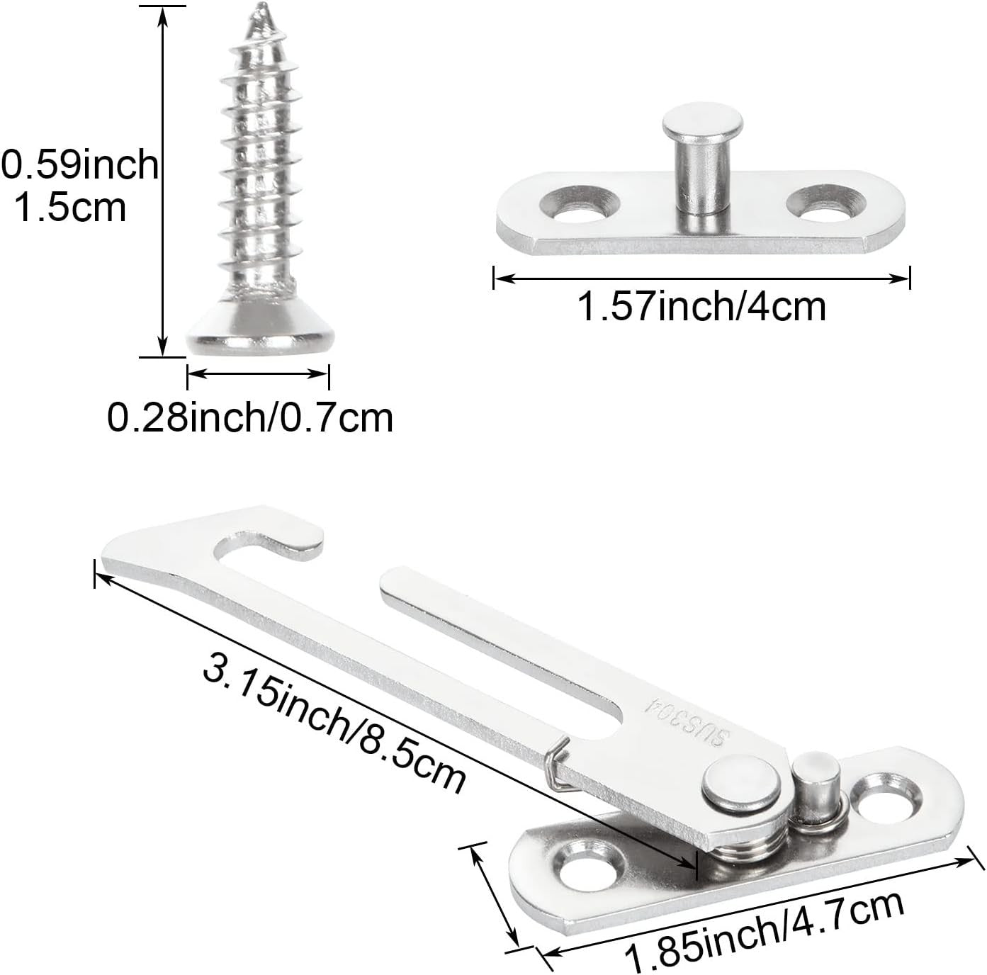 8pcs Window Restrictor Upvc Windows Child Safety Restrictors Stainless Steel