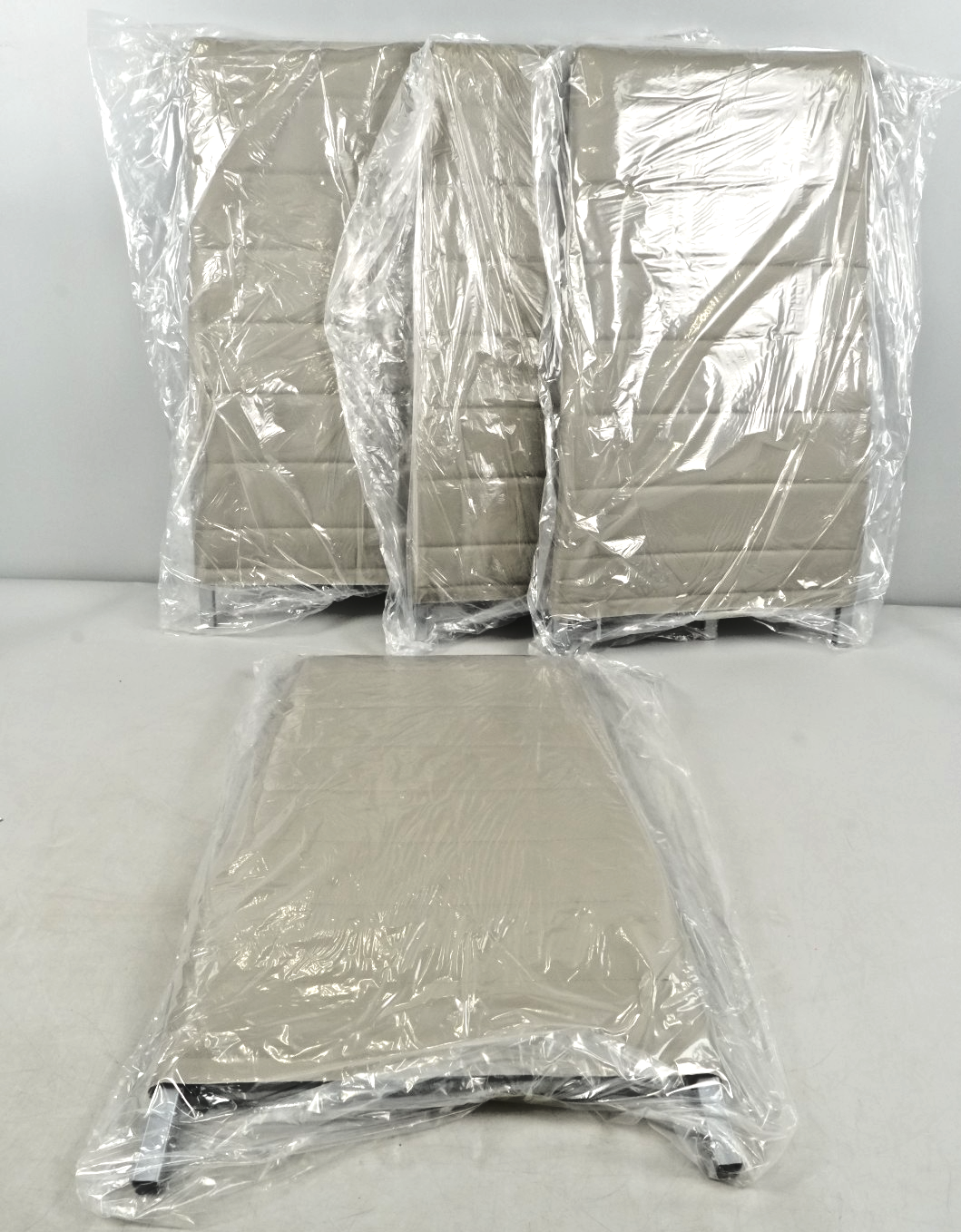 Dinning chairs set of 4 grey Rozhome compact space saving