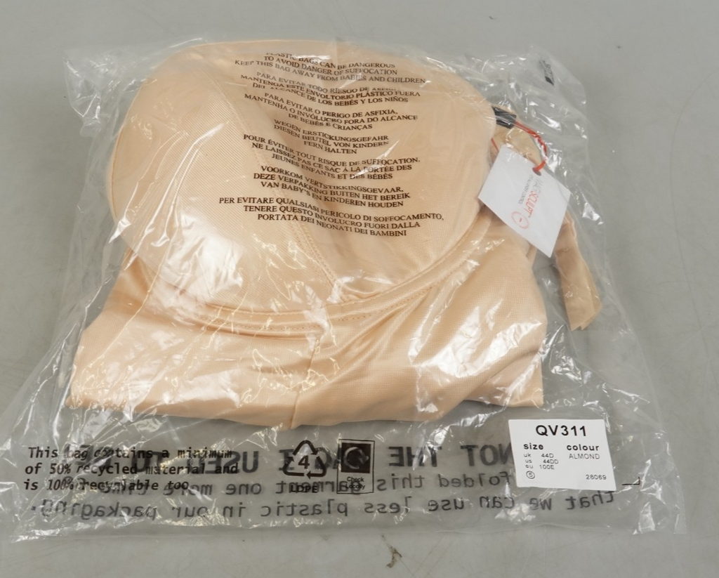 Shapewear Medium Tummy Control Wired Plunge Body Suit 44D MAGISCULPT Almond