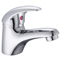 Basic Mini Mono Basin Mixer Tap - Polished Chrome Solid Brass for Cloakrooms RAK
