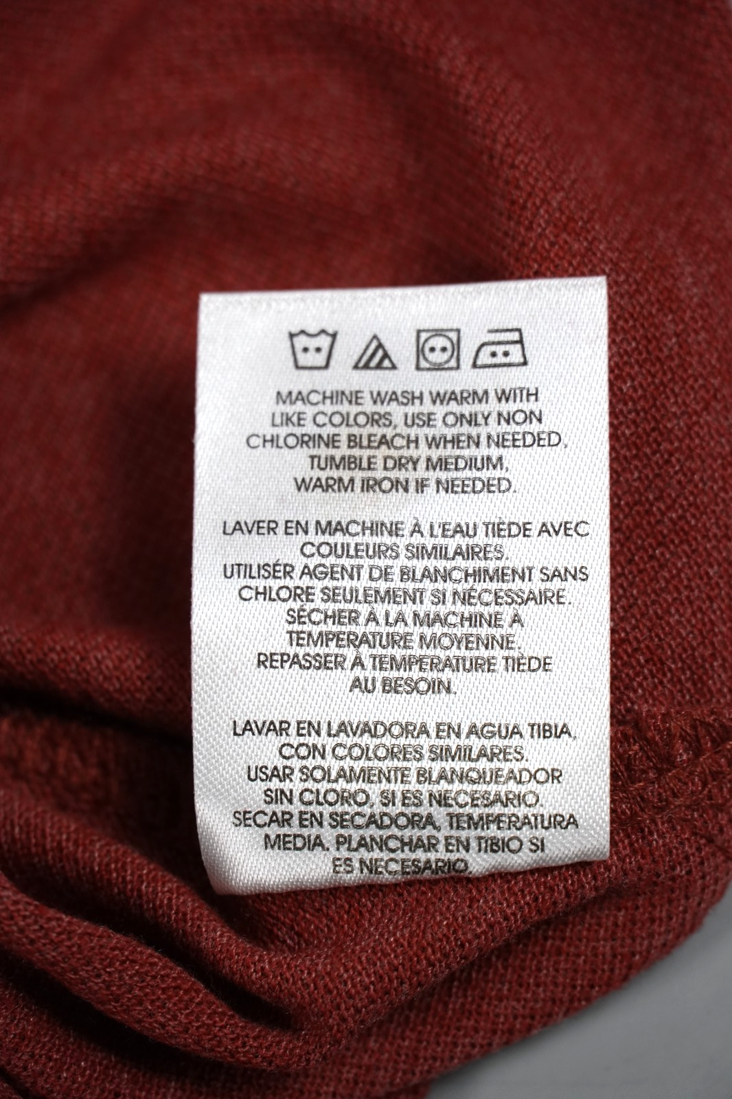 Calvin Klein Kids Polo T-Shirt Burgundy Red Size S (7–8 Years) Short Sleeve