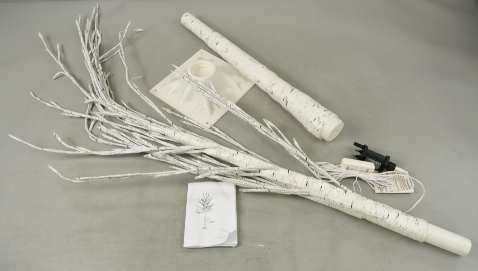 Artificial Birch Tree Lighted 6FT Colour Changing LED Lights Timer White