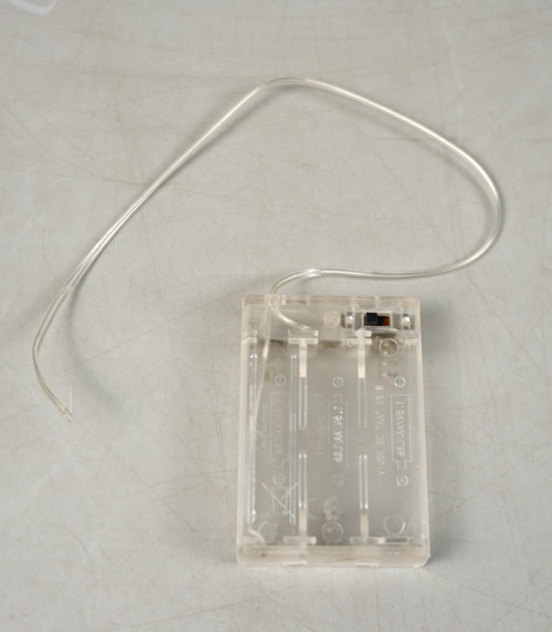 4pcs Battery Holder Box Wired ON/OFF Switch for 3x AA 1.5V Batteries Clear