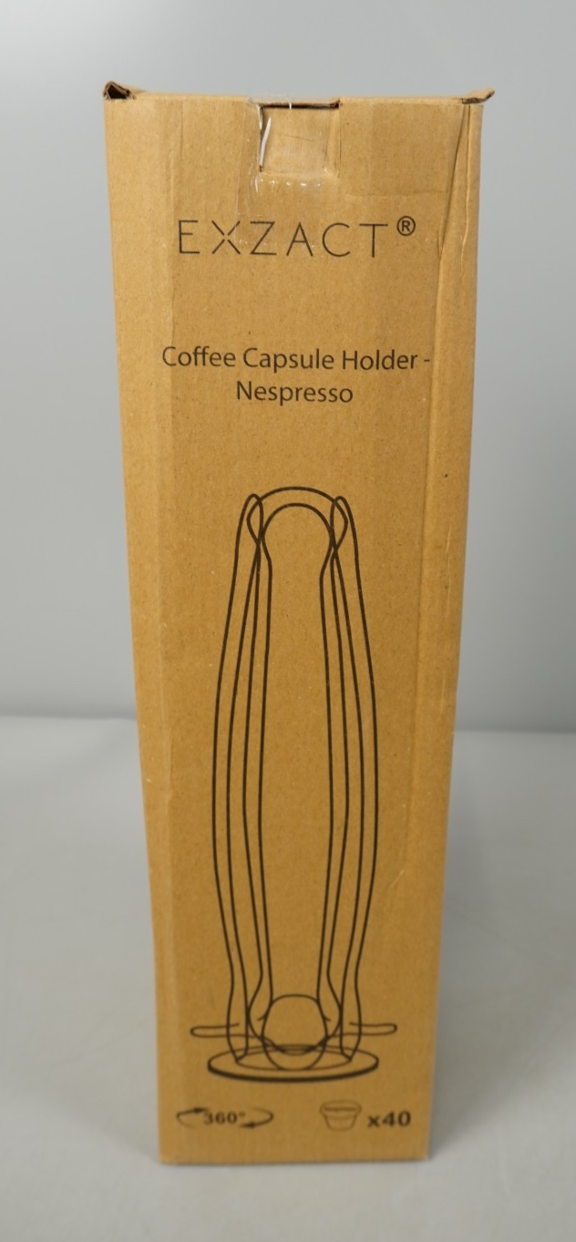 Coffee Capsule Holder Nespresso Silver Curve Steel