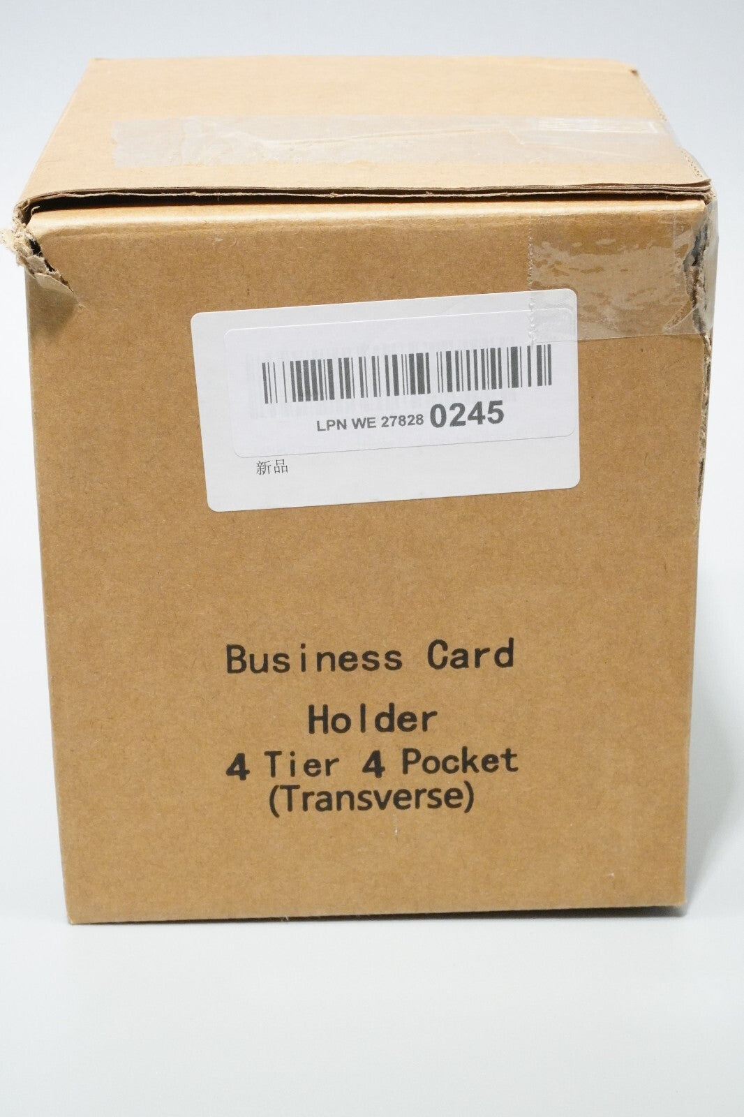 Horizontal Business Card Holder 4 Tiers 4 Slots f Desk Acrylic Clear Display