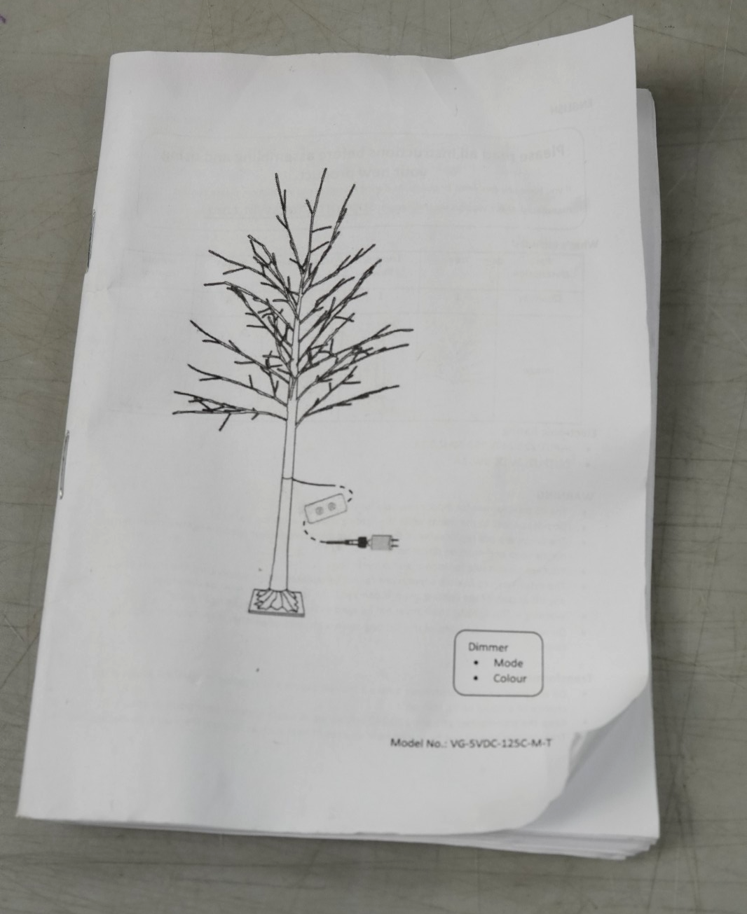Artificial Birch Tree Lighted 6FT Colour Changing LED Lights Timer White