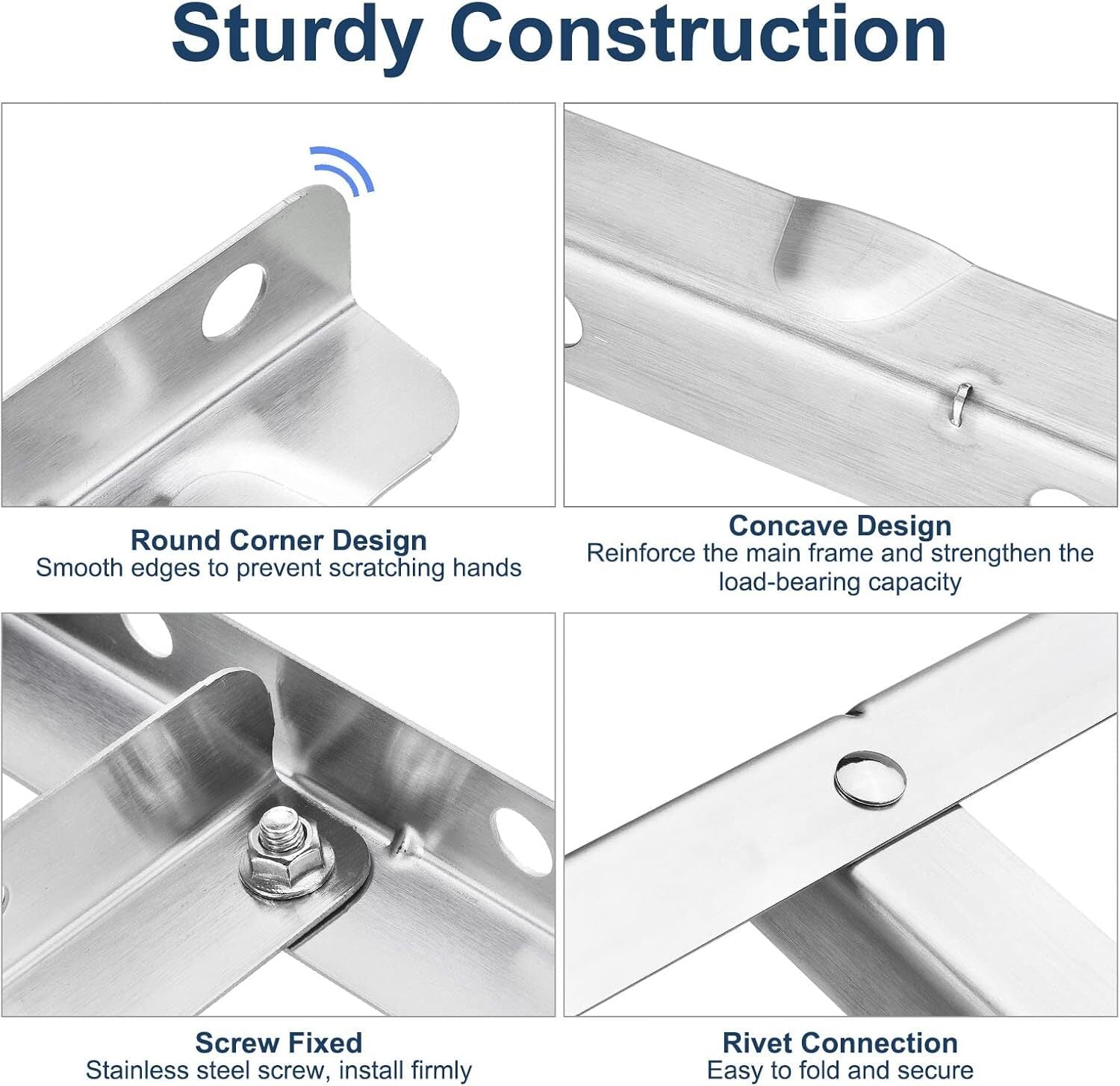 Mini Split Wall Mounting Bracket for 9000~30000BTU 1 Set Up to 485 Lbs Condenser
