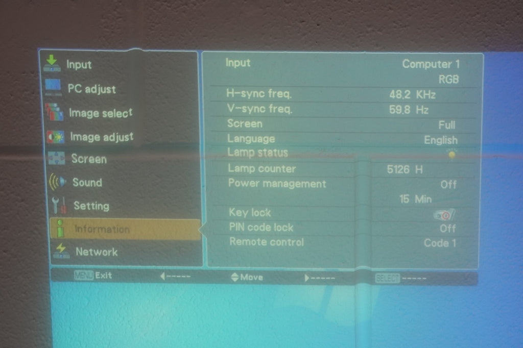 XGA Projector SANYO PLC-XE34 5126h 1024 x 768 1500 lumens