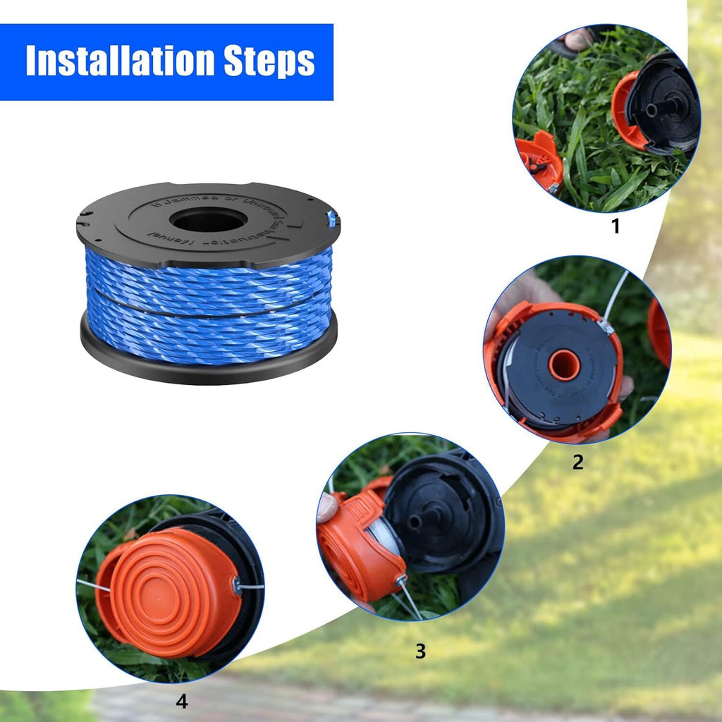 A6441 String Trimmer Spool Line 1.65mm 40 Feet for Black & Decker Grass Trimmer