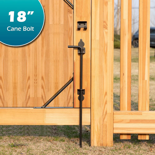 18 Inch Cane Bolt Heavy Duty Drop Rod Gate Stopper Hardware Gate Ground Latch