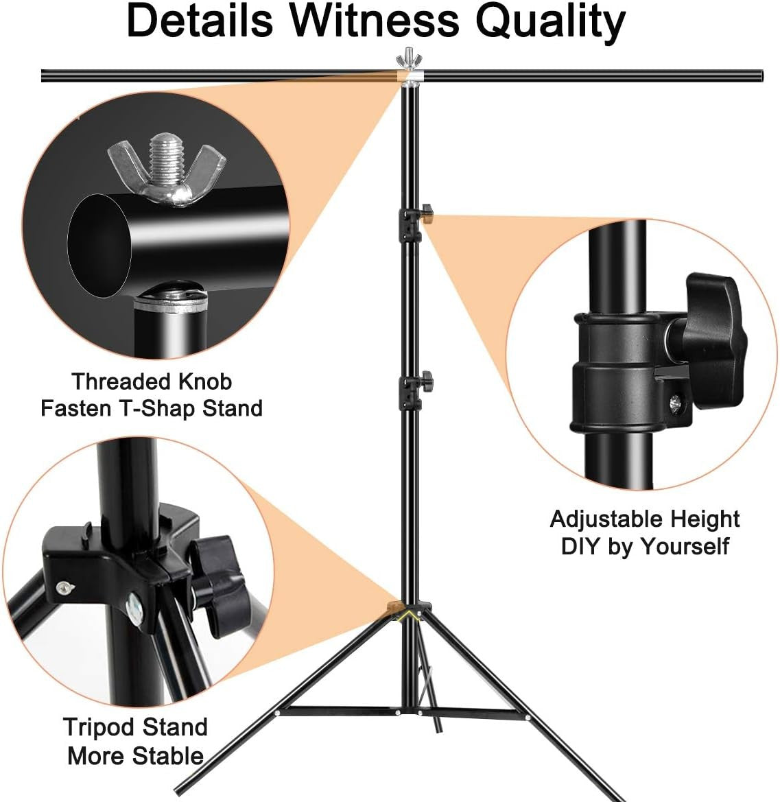Green Screen Background Backdrop with Stand, 2x1.5M Greenscreen Background