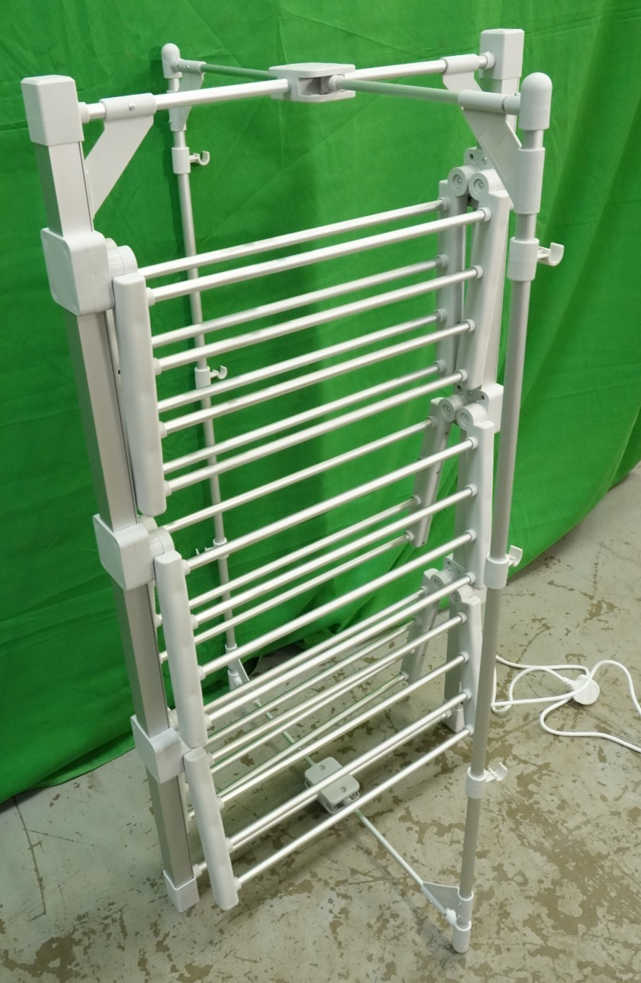 Electric Heated Clothes Airer 3-Tier Dryer Rack with 24 Heated Bars