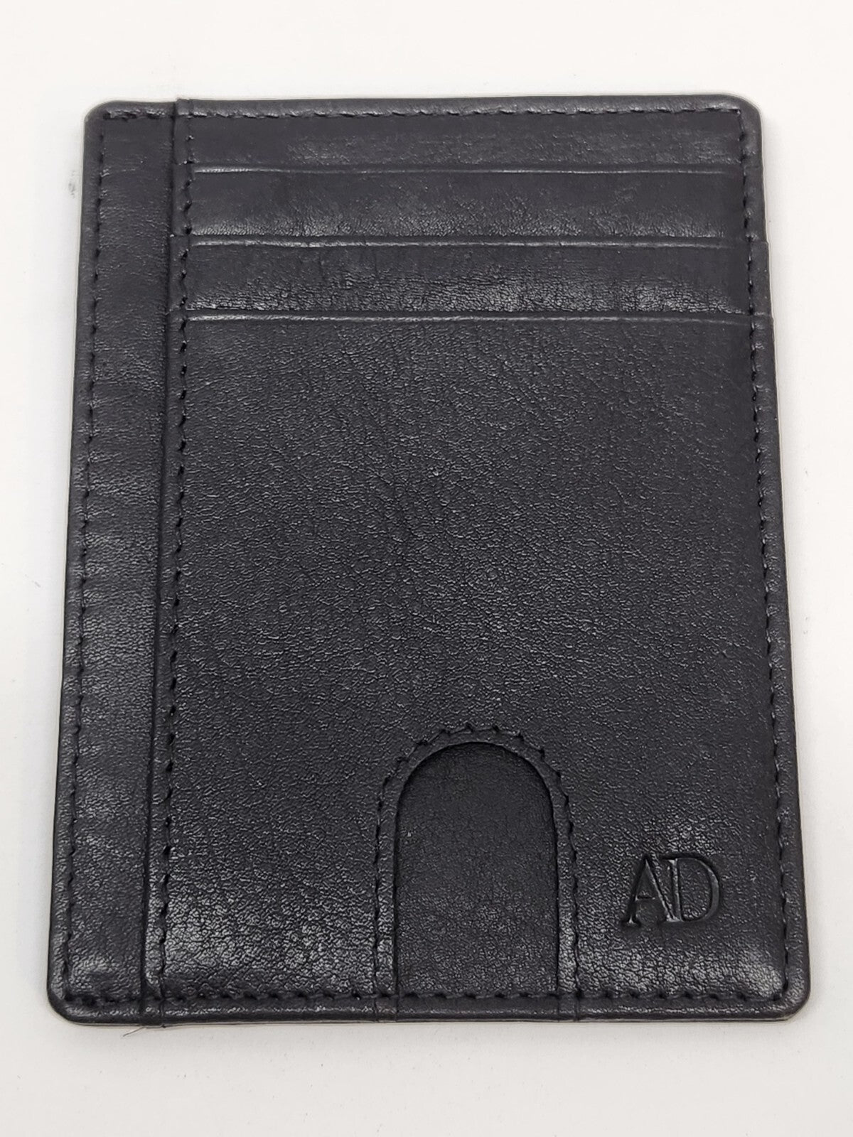 Slim Minimalist Wallet RFID Blocking Thin Front Pocket Real Leather Mens 7+1 Slo