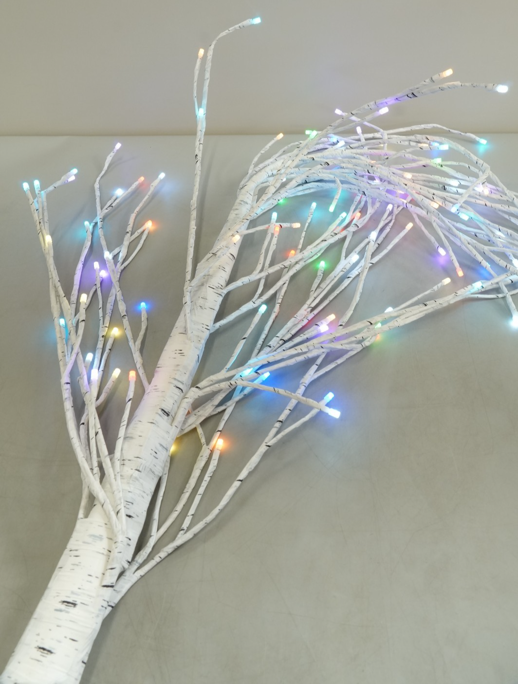 Artificial Lighted Birch Tree 6FT Colour Changing with LED Lights Timer White