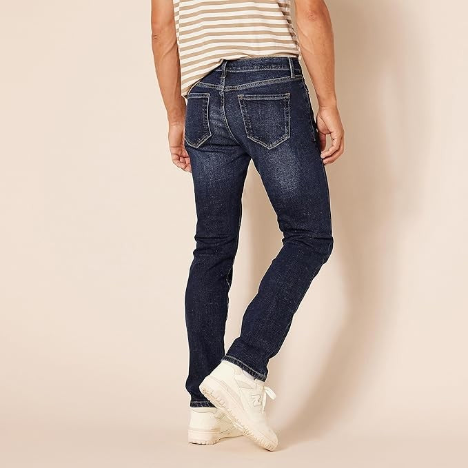 42W30L Men's Slim-Fit Jeans - Dark Blue Vintage - Amazon Essentials