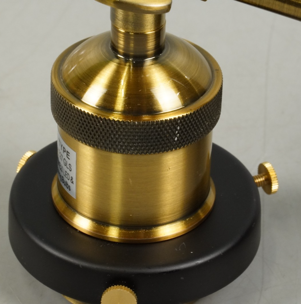 Wall Light Sconce Fitting with Clear Glass Globe Black and Gold Industrial