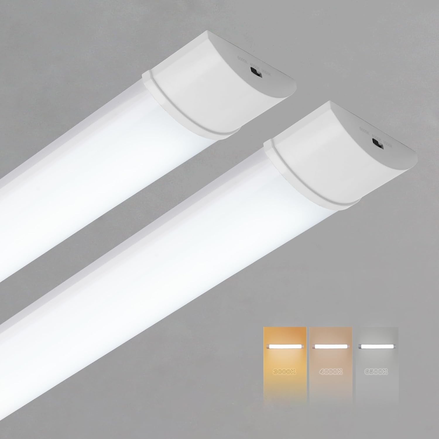 LED Batten Lights 3FT 25w 2760lm Fluorescent Light Tubes 2x 3000K/4000K/6500K