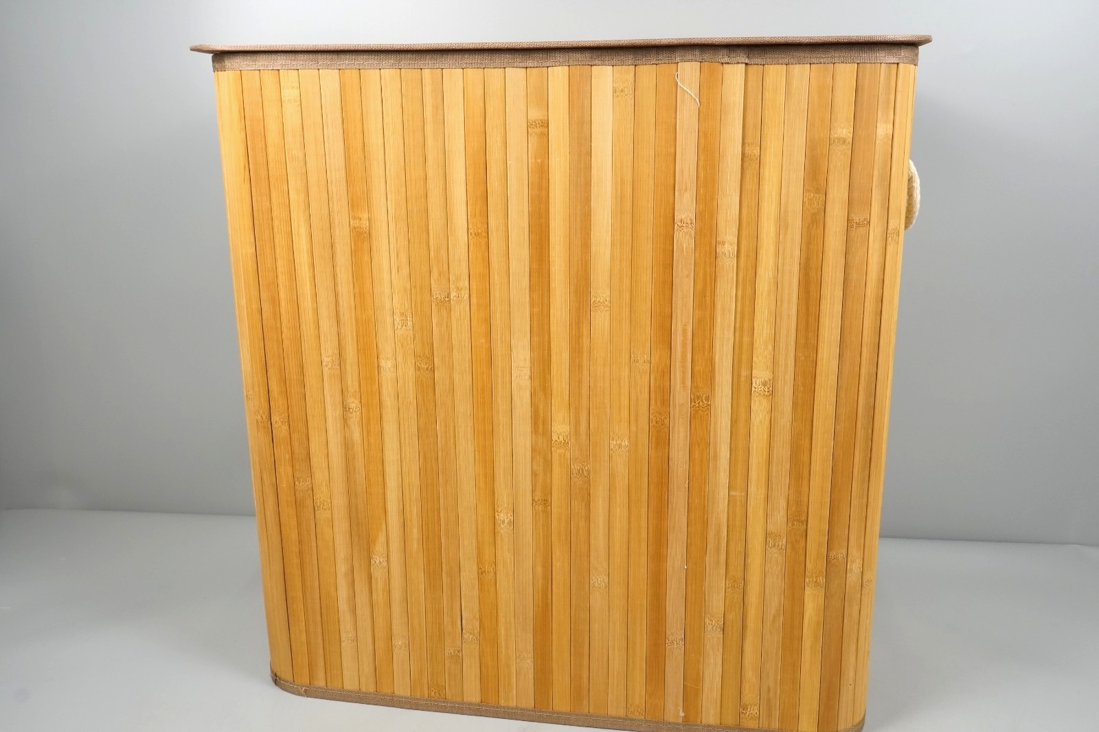 150L Laundry Basket 3 Sorting Compartments Removable Machine Washable Bag Bamboo