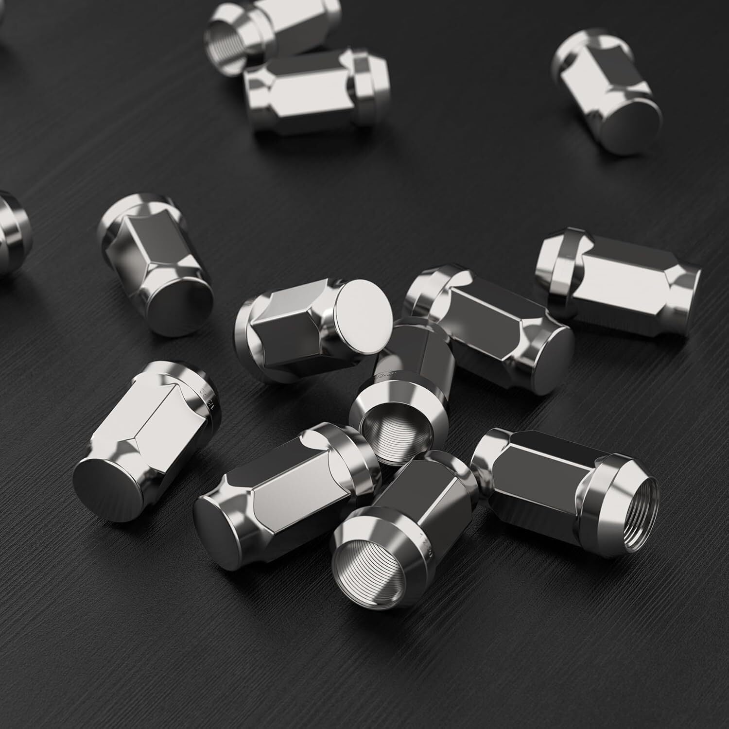 Golf Cart Wheel Lug Nuts Chrome 1/2"-20 for EZGO Club Car Cushman Jacobsen 10L0L