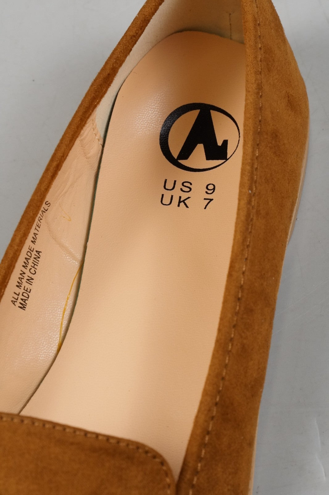 UK7 Womens Loafers Moccasins Work Shoes Ladies Slip On Brown Brown Size EU40