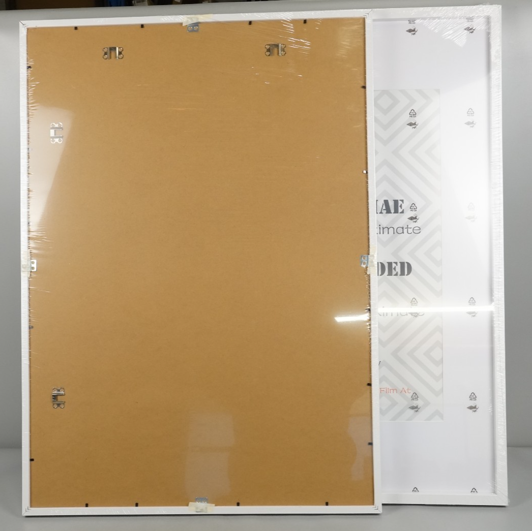 A1 Picture Frames 2 pack White Frames with A2 Photo Acid Free Mounts