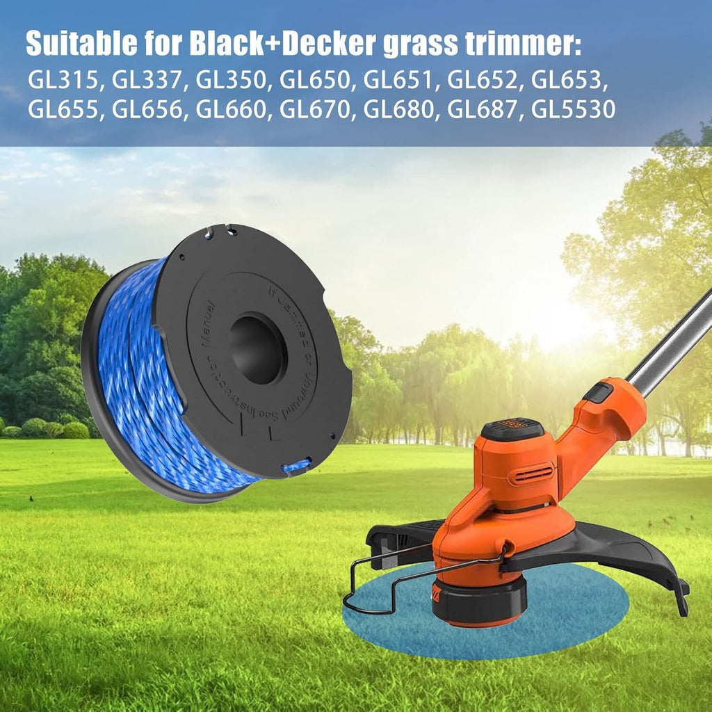 A6441 String Trimmer Spool Line 1.65mm 40 Feet for Black & Decker Grass Trimmer