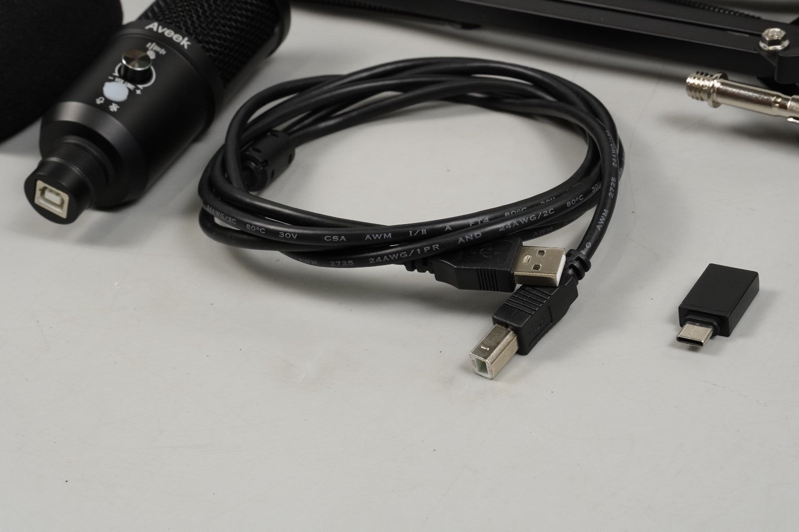 USB Condenser Microphone Microphone for PC Podcast with Mute Gaming Conference