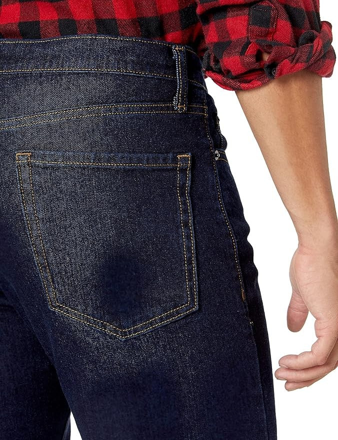 38W29L Men's Straight-Fit Bootcut Jeans - Rinsed Blue - Amazon Essentials