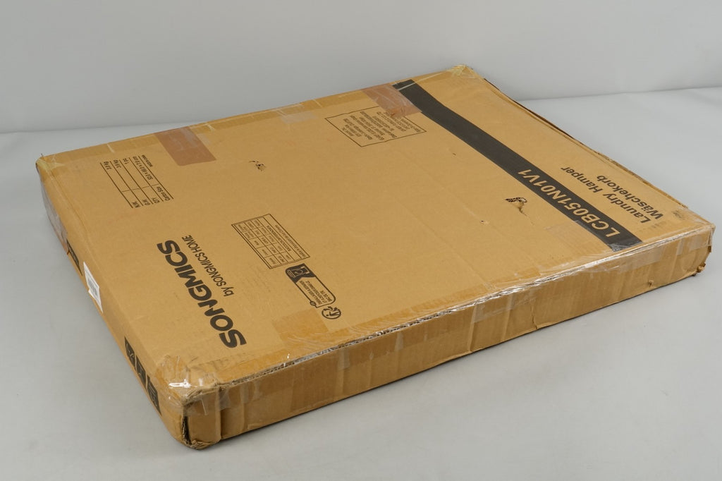 90L Rattan Laundry Hamper with Lid, 23.8 Gallon Synthetic Unit Foldable Removabl