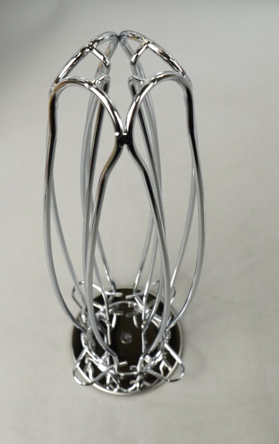 Coffee Capsule Holder Nespresso Silver Curve Steel