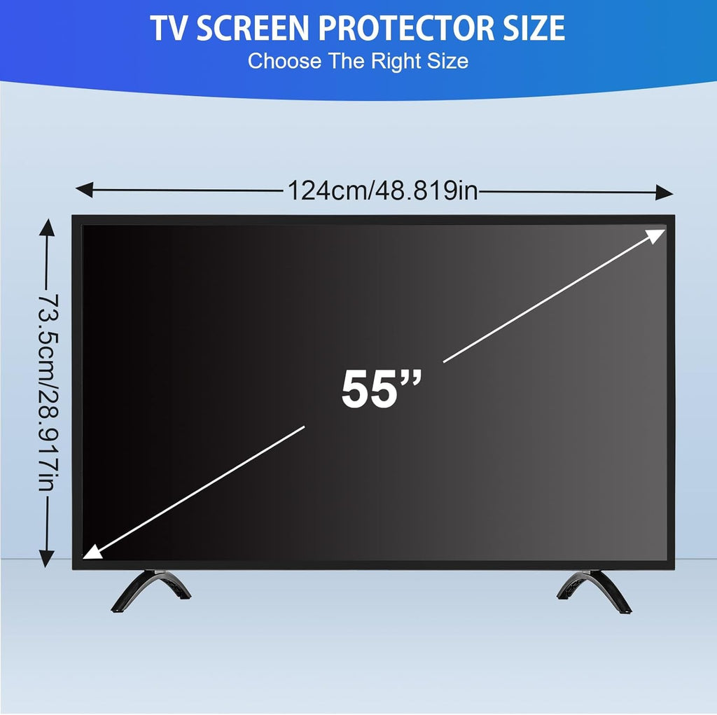 55 Inch TV Screen Protector HD Clear Display Protector Panel for TV