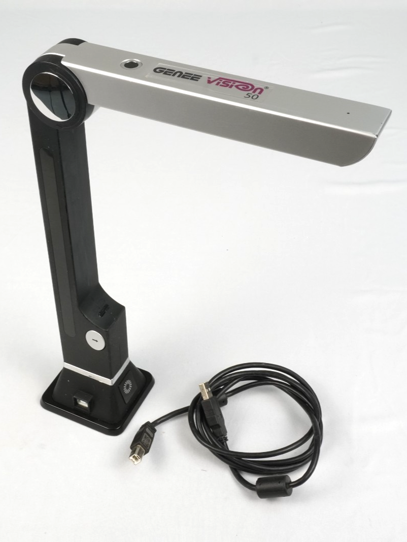 Document Camera Visualiser Scanner GENEE Vision 50 for Books Magazines Thick Obj