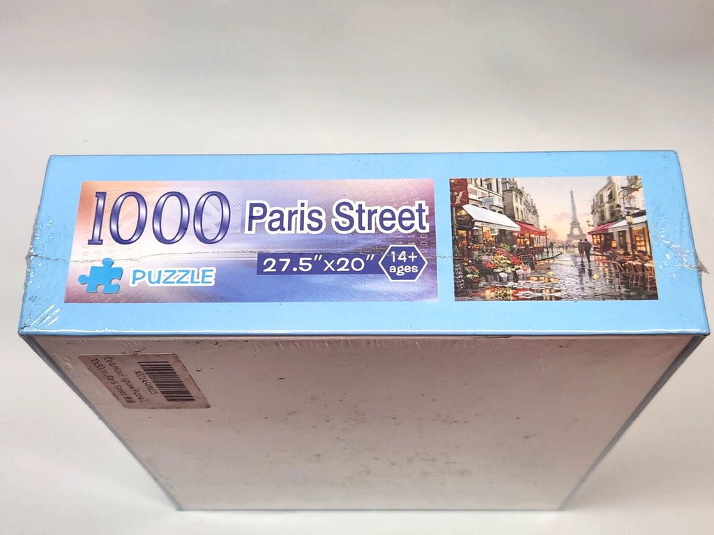 Paris Street Puzzle 50x70cm 1000pcs 27.5x20" Hand Painting Image Medium Puzzle