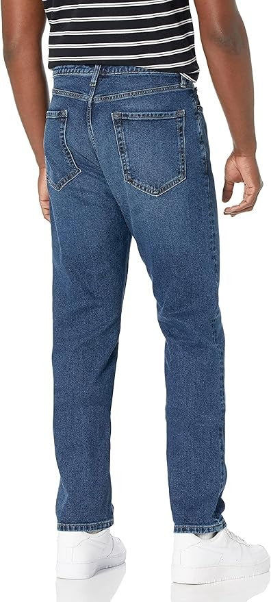 28W28L Men's Athletic-Fit Stretch Jean - Medium Wash Blue - Amazon Essentials