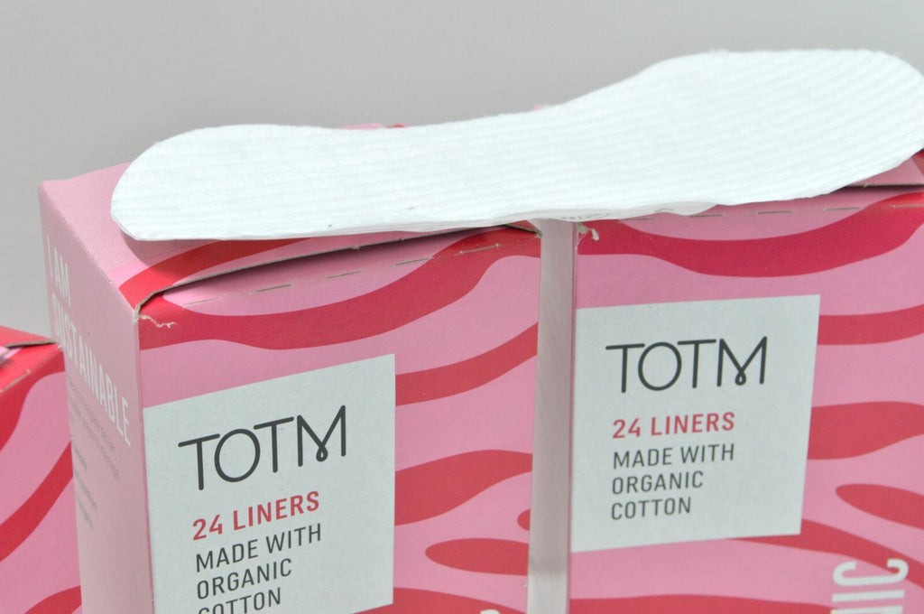 TOTM Daily Pantyliner Organic Cotton Non-Irritating f Sensitive Skin 24pcs Vegan