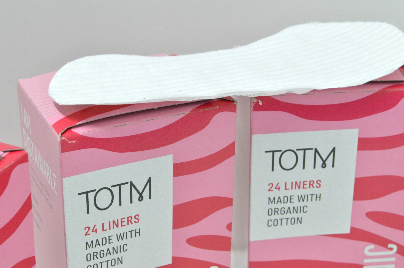 TOTM Daily Pantyliner Organic Cotton Non-Irritating f Sensitive Skin 24pcs Vegan