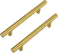 Gold Drawer Handles 5pcs 128mm Centres Stainless Steel Kitchen Cabinet Pulls