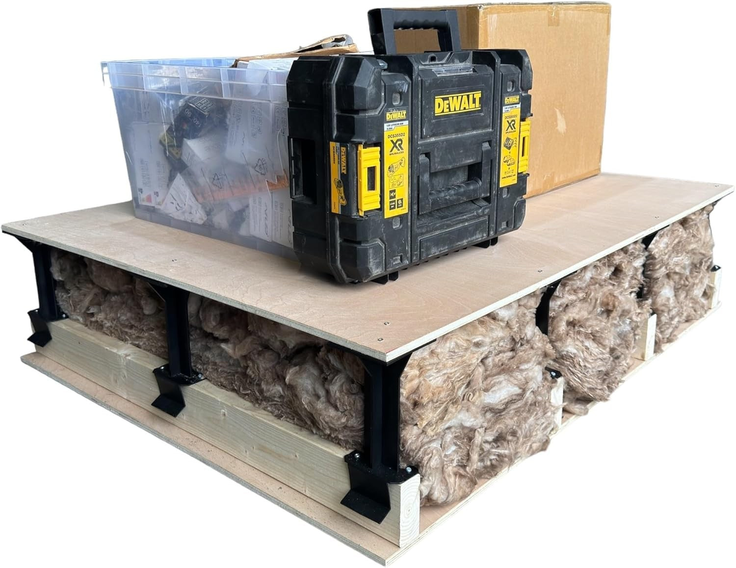 90x Loft Riser Stilts Spacers 175mm Height Loft Attic Flooring Insulation Spacer