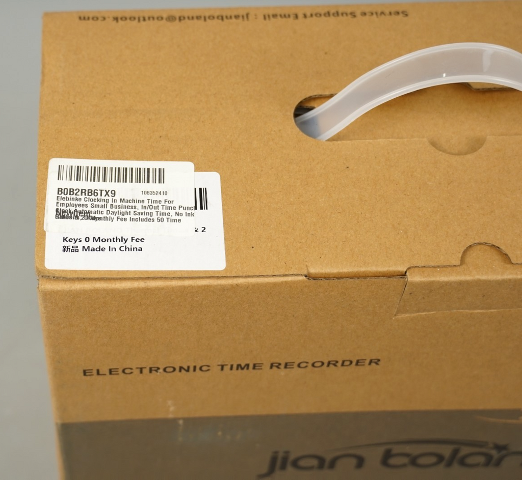 Clocking In Machine for Employees Business Time Punch Clock w/ 50 Cards & 2 Keys