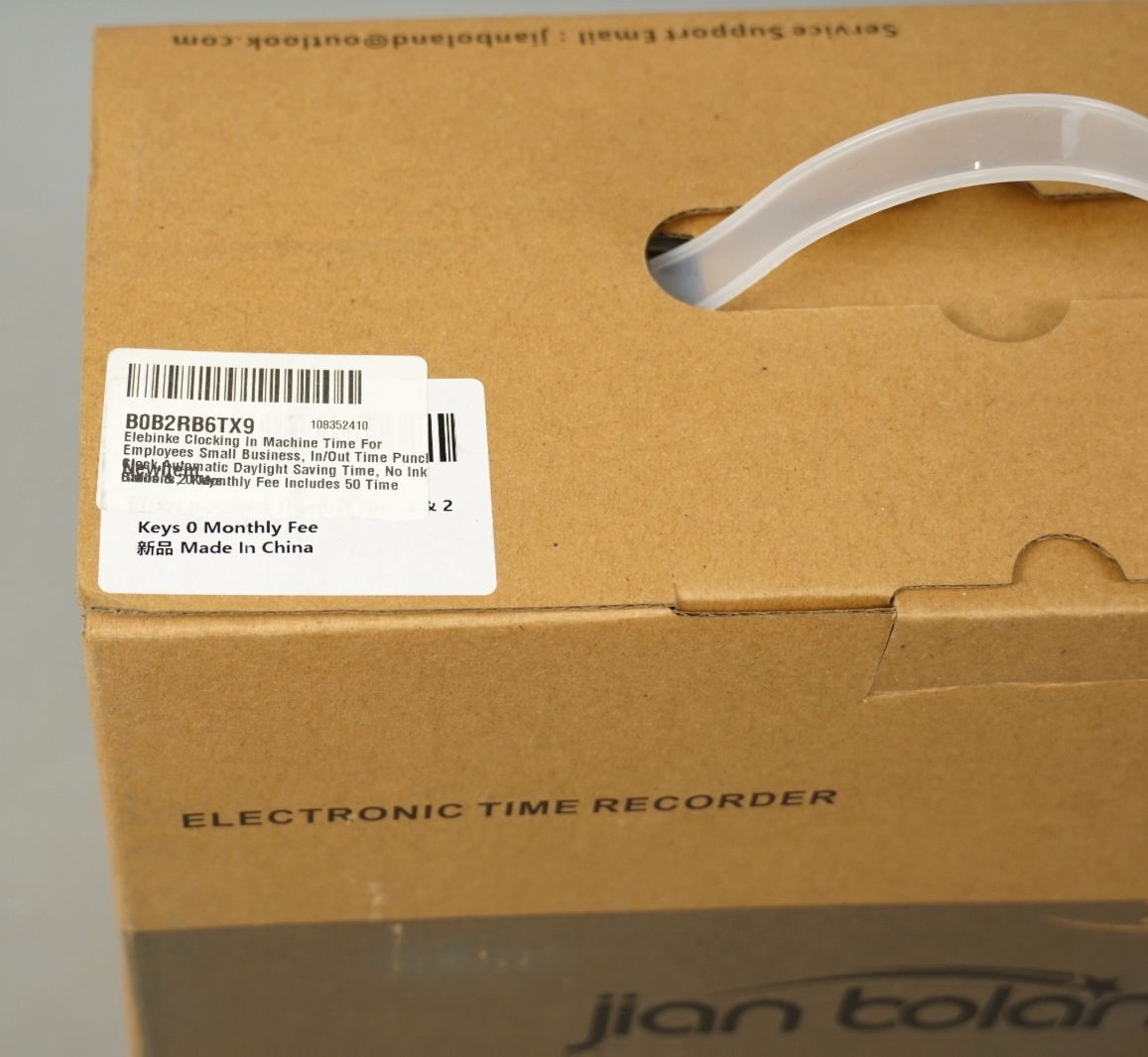 Clocking In Machine for Employees Business Time Punch Clock w/ 50 Cards & 2 Keys