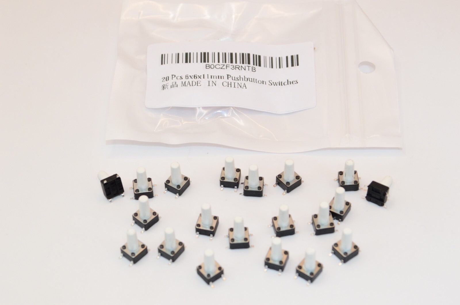 Micro Switch 6x6x11mm PCB Momentary Tactile Tact Mini Push Button DIP 4pin 20pcs