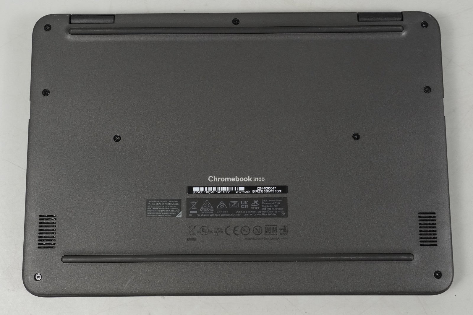 Laptop PC DELL Chromebook 3100 P29T Intel Celeron N4020 No Battery No Charger 2