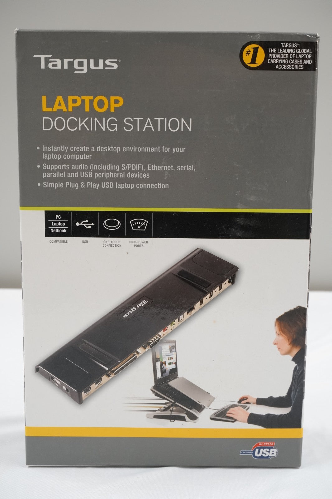 USB Laptop Docking Station Targus ACP45EUZ USB B Plug & Play USB 2.0 - NEW