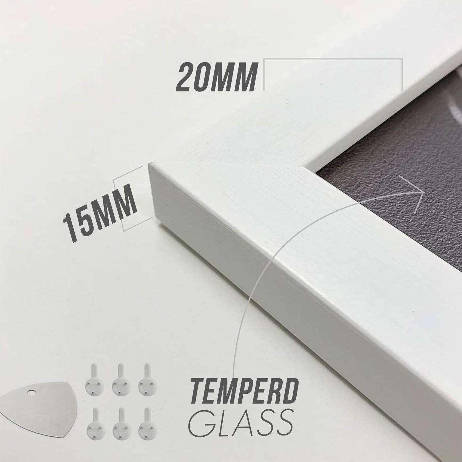 A4 White Photo Frames 4 pack Picture Certificate Frame w Mount for A5 Photos