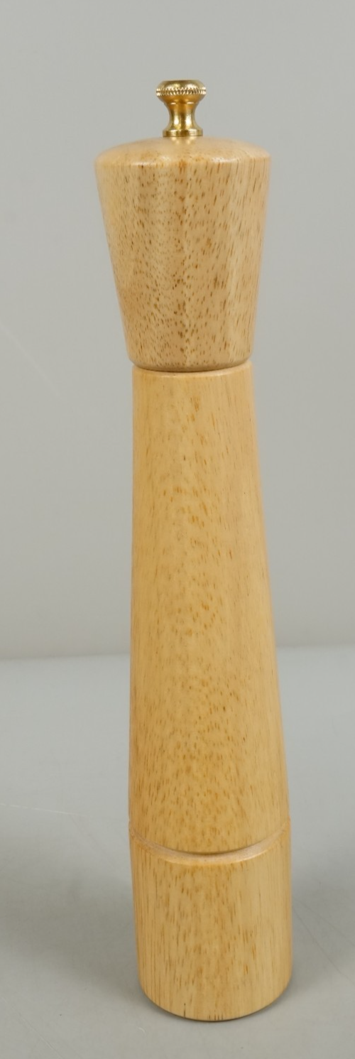 Large Wooden Pepper Mill 32cm Modern with Adjustable Stainless Steel Grinder