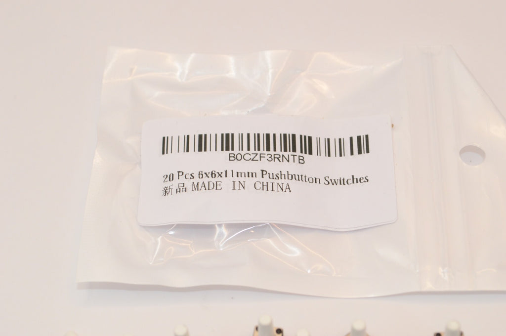 Micro Switch 6x6x11mm PCB Momentary Tactile Tact Mini Push Button DIP 4pin 20pcs