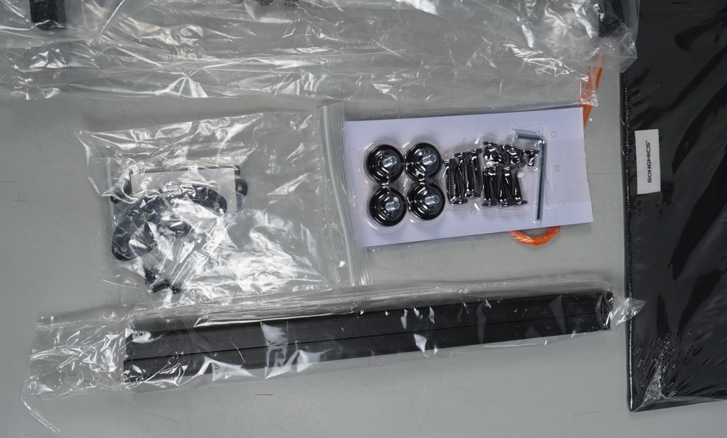 Nightstand Bedside Table with Storage Fabric Drawer Dresser 47x41cm