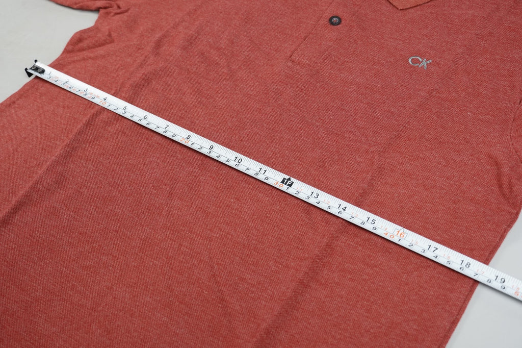 Calvin Klein Kids Polo T-Shirt Burgundy Red Size: Kids XL (18-20yo) Short Sleeve