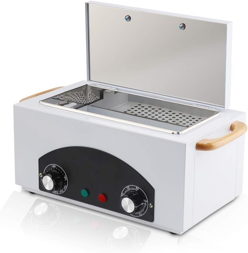Heat Sterilizer w Timer f Metals / Ceramic Tools High Temperature Cleaning 220°C