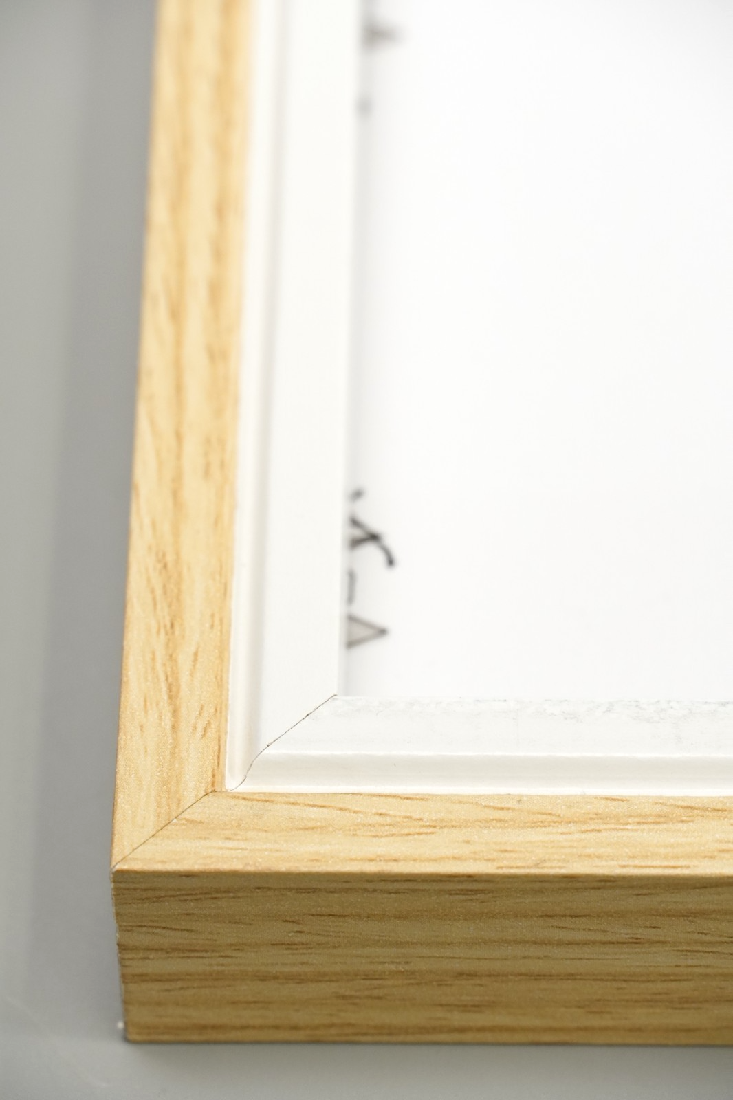 A1 Picture Frames 3 pack 2xOak & 1xWhite Frames with A2 Photo Acid Free Mount